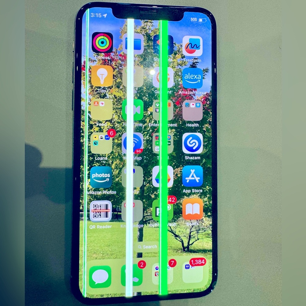 Apple iPhone X (A1901) 256 GB in Silver - Unlocked